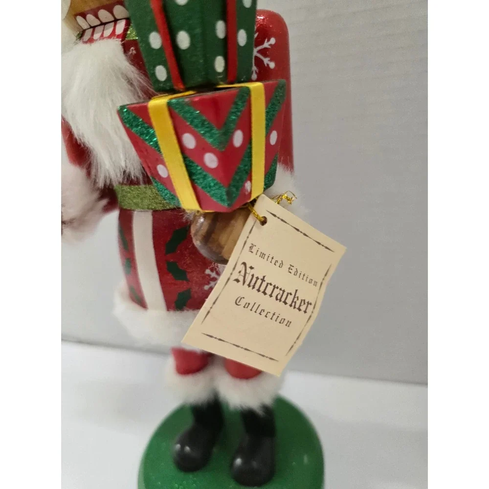 Vintage 2010 Limited Edition Santa Claus Wooden Nutcracker Target 14 inch Red